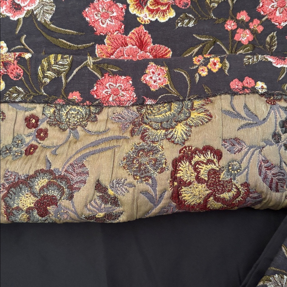 LOFT Floral Patterned Skirt with Red and Yellow Accents - Picture 6 of 6